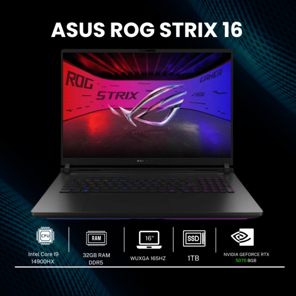 Notebook Asus Rog Strix G16 16" I9 14900hx Ssd 1tb 32gb Rtx 4070