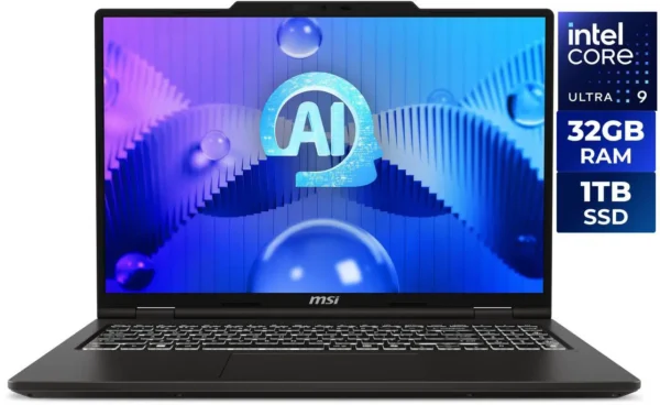 Notebook MSI Venture 16 AI A2HMTG-051U 16" FHD+ 60Hz Touchscreen U9 285H 32GB 1TB