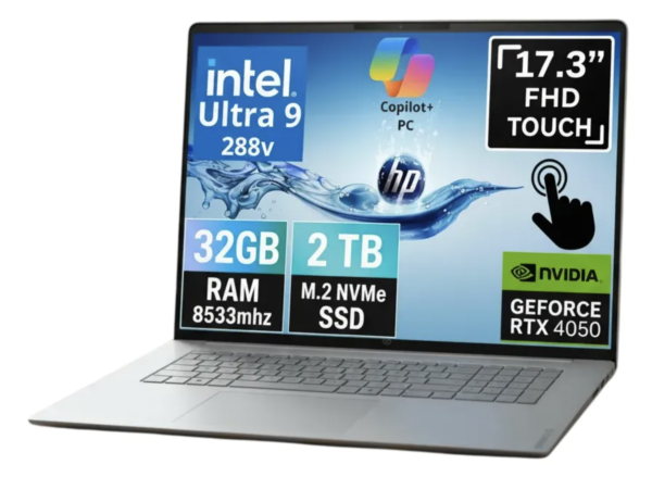 Hp Omnibook 7 Touch Ultra 9 288v 17,3 Rtx 4050 32gb 2tb W11
