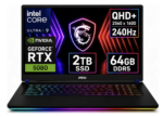 Laptop Msi Vector 2025 16hx Ai Qhd+ U9 275hx 2tb/64 Rtx 5080