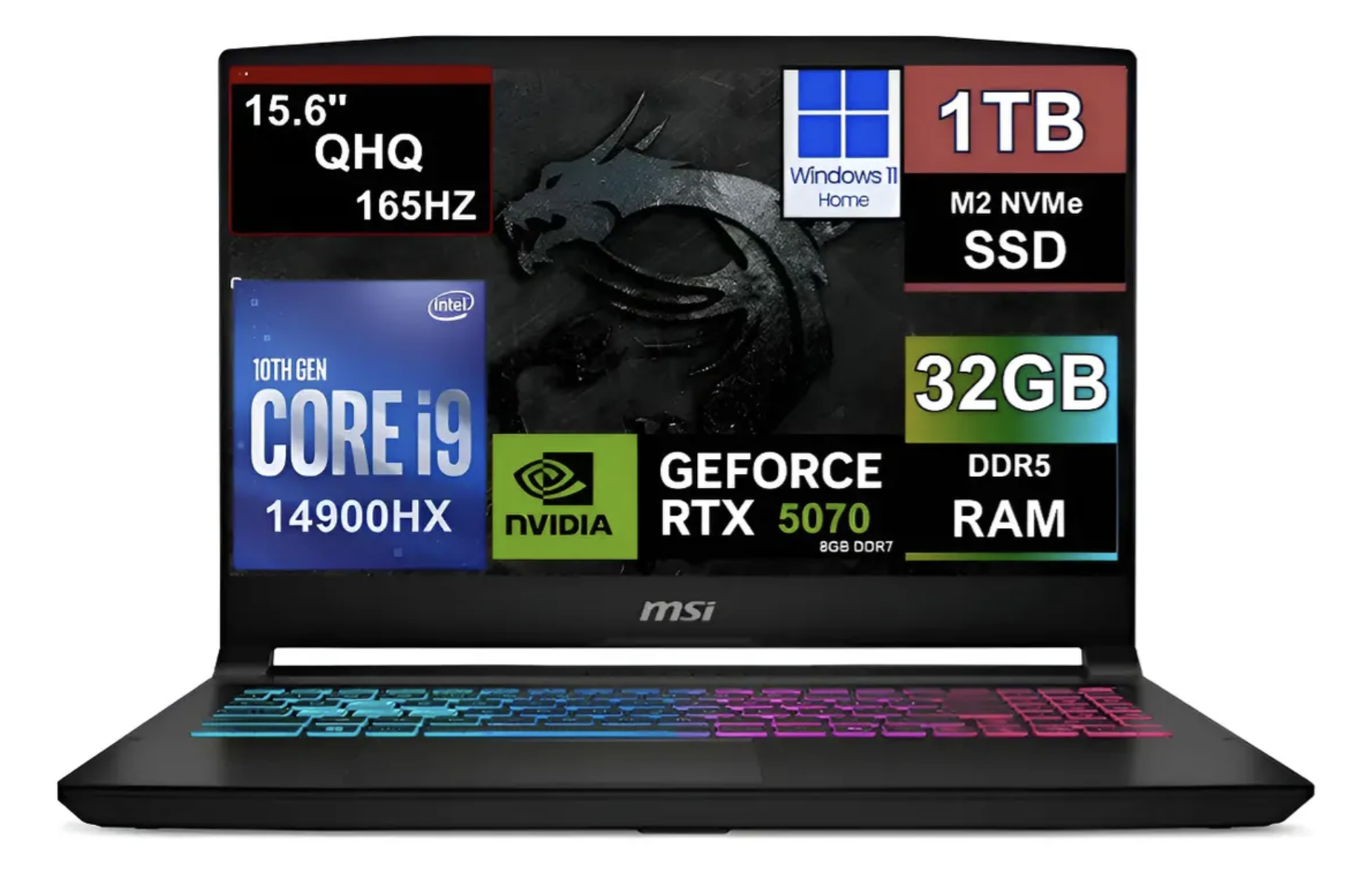 Captura de pantalla 2026-08-29 a la(s) 11.11.22 a.m. Msi Katana 2025 15hx Qhd 165hz I9 14900hx 1tb/32gb Rtx 5070 - Imagen 1