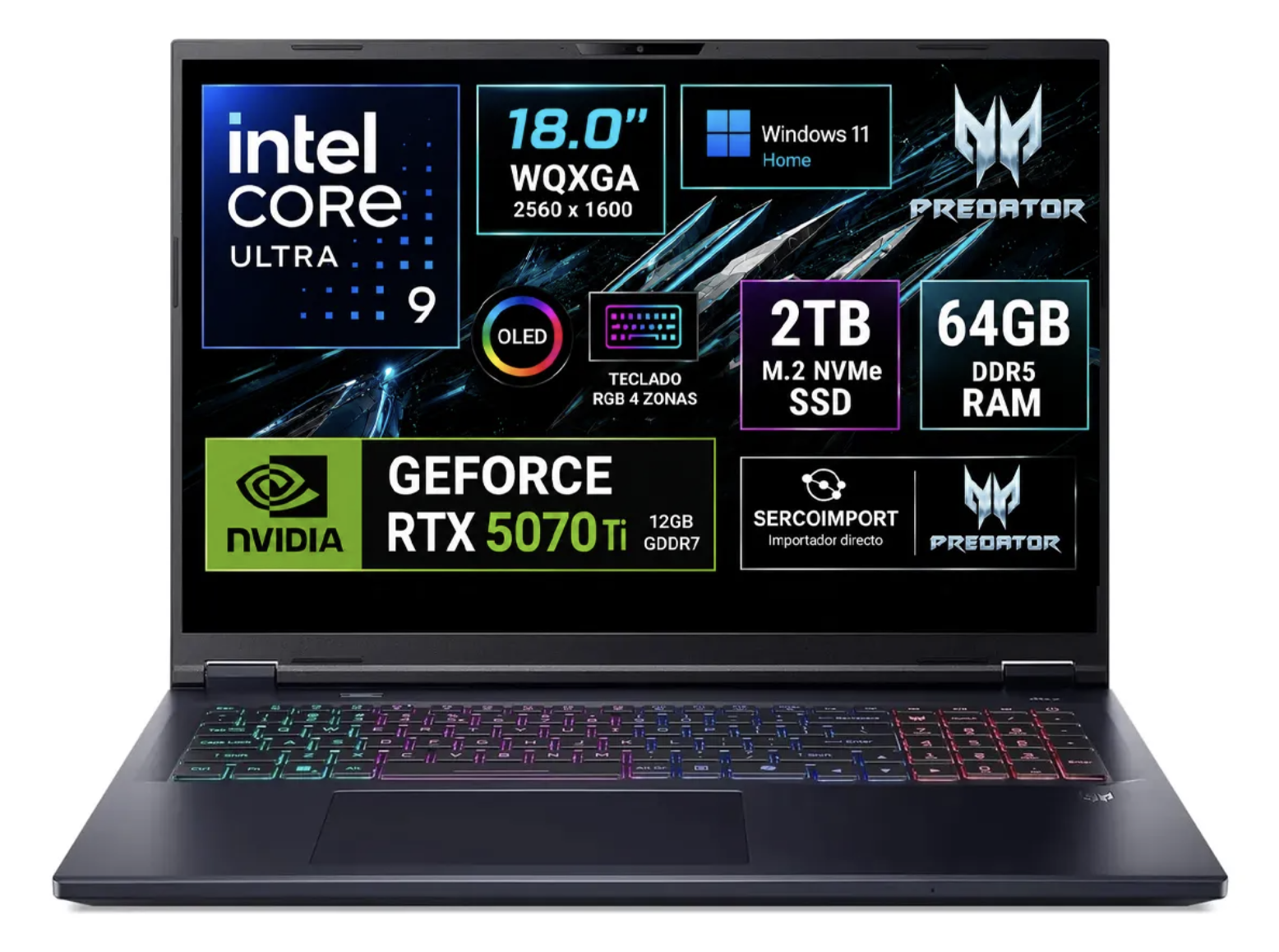 Captura de pantalla 2026-09-04 a la(s) 11.04.08 a.m. Acer Predator Helios Neo 18ai U9 275Hx 2tb 64gb RTXb 5070TI - Imagen 1
