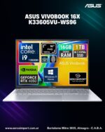 Notebook Asus Vivobook K3605 16" FHD+ 120Hz i9 13900H 1Tb 16gb RTX 4050