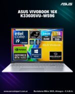 Notebook Asus Vivobook K3605 16" FHD+ 120Hz i9 13900H 1Tb 24gb RTX 4050