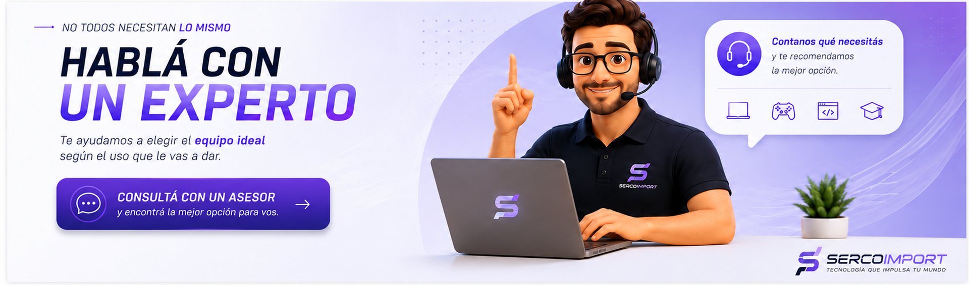 Hablá con un experto - Consultá con un asesor de Sercoimport